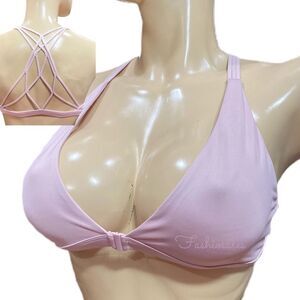 Victoria’s Secret Sexy Strappy back padded w/ removable padding sport bra Pink M